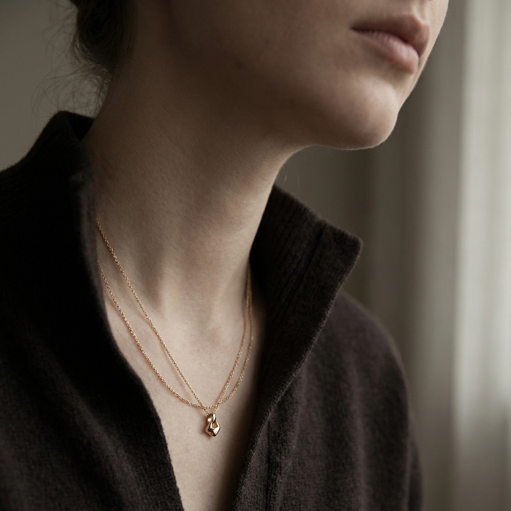 Elegant Necklace Model